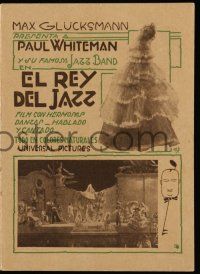 1x144 KING OF JAZZ Uruguayan herald '30 art of Paul Whiteman + different musical production images