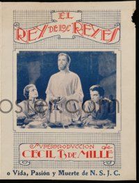 1x145 KING OF KINGS Uruguayan herald '27 Cecil B. DeMille, H.B. Warner as Jesus Christ, different!