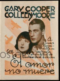 1x151 LILAC TIME Uruguayan herald '28 different images of WWI flyer Gary Cooper & Colleen Moore!