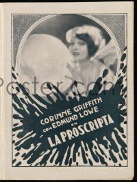 1x164 OUTCAST Uruguayan herald '28 poor prostitute Corinne Griffith falls for rich Edmund Lowe!