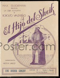 1x181 SON OF THE SHEIK Uruguayan herald '26 different images of Rudolph Valentino & Vilma Banky!