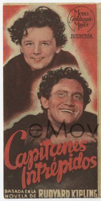 1x504 CAPTAINS COURAGEOUS 6pg Spanish herald '40 Spencer Tracy, Bartholomew, Barrymore, different!