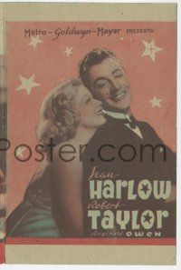 1x711 PERSONAL PROPERTY Spanish herald '40 different images of sexy Jean Harlow & Robert Taylor!