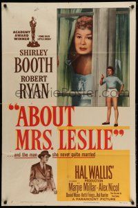 1y015 ABOUT MRS. LESLIE 1sh '54 Shirley Booth, Robert Ryan, the man she never quite married!