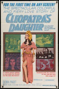 1y177 CLEOPATRA'S DAUGHTER 1sh '63 Il Sepolcro dei re, great art of sexy Debra Paget!