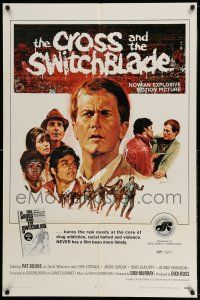 1y197 CROSS & THE SWITCHBLADE 1sh '70 great images, with Pat Boone, young Erik Estrada!