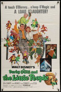 1y206 DARBY O'GILL & THE LITTLE PEOPLE 1sh R69 Disney, Sean Connery, it's leprechaun magic!
