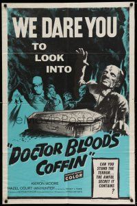 1y231 DOCTOR BLOOD'S COFFIN 1sh '61 can you stand the terror, the awful secret it contains!