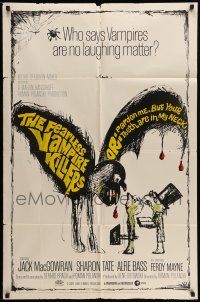1y285 FEARLESS VAMPIRE KILLERS style A 1sh '67 Roman Polanski, vampires are no laughing matter!