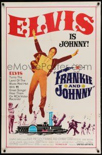 1y320 FRANKIE & JOHNNY 1sh '66 Elvis Presley turns the land of the blues red hot!