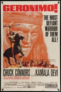 1y343 GERONIMO 1sh '62 most defiant Native American Indian warrior Chuck Connors!