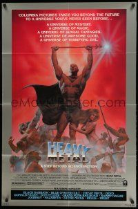 1y405 HEAVY METAL style B 1sh '81 classic musical animation, different Richard Corben art!