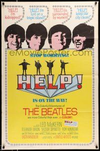 1y411 HELP 1sh '65 great image of The Beatles, John, Paul, George & Ringo!
