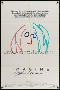 1y455 IMAGINE 1sh '88 classic art by former Beatle John Lennon!