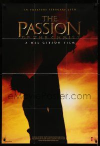 1y658 PASSION OF THE CHRIST teaser 1sh '04 directed by Mel Gibson, James Caviezel, church release!
