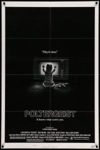 1y674 POLTERGEIST style B 1sh '82 Tobe Hooper & Steven Spielberg, the first real ghost story!