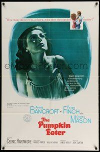 1y695 PUMPKIN EATER 1sh '64 Anne Bancroft, Peter Finch, marriage bed isn't always a bed of roses!