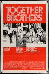 1y884 TOGETHER BROTHERS 1sh '74 one little boy as a man shot down in the ghetto!