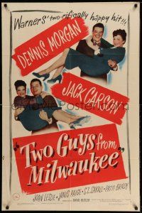1y905 TWO GUYS FROM MILWAUKEE 1sh '46 Dennis Morgan, Jack Carson, Joan Leslie, Janis Paige