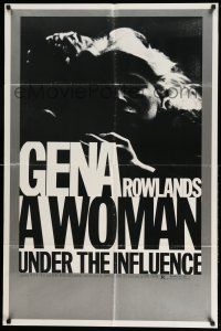 1y979 WOMAN UNDER THE INFLUENCE 1sh '74 John Cassavetes, close-up of Gena Rowlands!