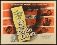 1z528 3 FOR JAMIE DAWN style A 1/2sh '56 Laraine Day, Ricardo Montalban, Richard Carlson!