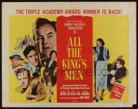 1z540 ALL THE KING'S MEN 1/2sh R58 Louisiana Governor Huey Long biography with Broderick Crawford!
