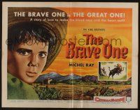 1z578 BRAVE ONE style A 1/2sh '56 Irving Rapper directed western, written by Dalton Trumbo!