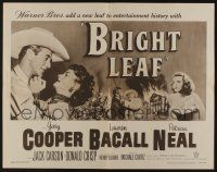 1z584 BRIGHT LEAF 1/2sh R57 great romantic close up of Gary Cooper & sexy Lauren Bacall!