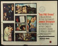 1z662 FBI STORY 1/2sh '59 great images of detective Jimmy Stewart & Vera Miles!