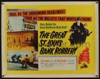 1z685 GREAT ST. LOUIS BANK ROBBERY 1/2sh '59 Molly McCarthy & Steve McQueen in his second movie!