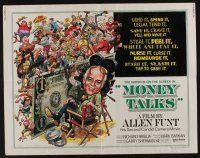 1z768 MONEY TALKS 1/2sh '72 Allen Funt's Candid Camera, wacky Jack Davis art!