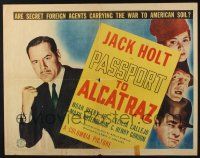 1z800 PASSPORT TO ALCATRAZ 1/2sh '40 Jack Holt, Noah Beery Jr., smashing America's sabotage plotters