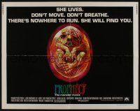 1z814 PROPHECY 1/2sh '79 John Frankenheimer, art monster in embryo by Lehr, she lives!