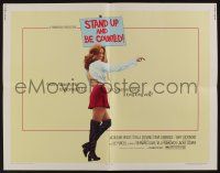 1z873 STAND UP & BE COUNTED 1/2sh '72 full-length sexy Jacqueline Bisset, women's lib!