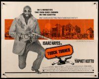 1z917 TRUCK TURNER 1/2sh '74 AIP, cool image of Isaac Hayes with gun!