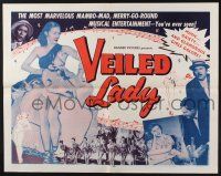 1z932 VEILED LADY 1/2sh '56 German mambo-mad musical with glamorous girls galore!
