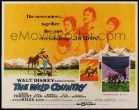 1z969 WILD COUNTRY 1/2sh '71 Disney, artwork of Vera Miles, Ron Howard and brother Clint Howard!
