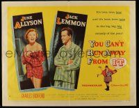 1z983 YOU CAN'T RUN AWAY FROM IT style B 1/2sh '56 Lemmon & Allyson in It Happened One Night remake