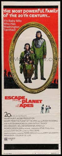 1z104 ESCAPE FROM THE PLANET OF THE APES insert '71 meet Baby Milo who has Washington terrified!
