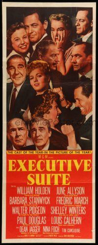 1z111 EXECUTIVE SUITE insert '54 William Holden, Barbara Stanwyck, Fredric March, June Allyson