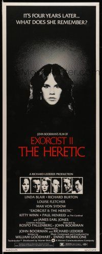 1z112 EXORCIST II: THE HERETIC insert '77 Linda Blair, John Boorman's sequel to Friedkin's movie!