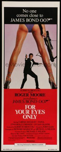 1z145 FOR YOUR EYES ONLY insert '81 no one comes close to Roger Moore as James Bond 007!