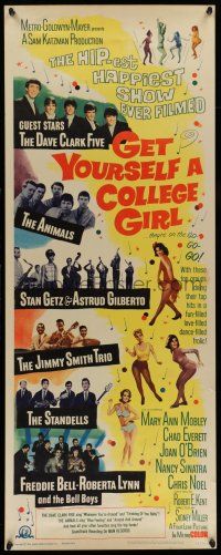 1z156 GET YOURSELF A COLLEGE GIRL insert '64 hip-est happiest rock & roll show, Dave Clark 5