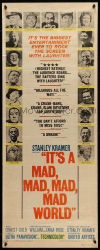 1z207 IT'S A MAD, MAD, MAD, MAD WORLD insert '64 different image with portraits of top stars!