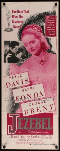 1z210 JEZEBEL insert R56 Bette Davis, Henry Fonda, George Brent, directed by William Wyler!