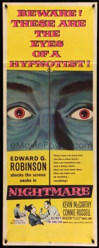 1z300 NIGHTMARE insert '56 Edward G. Robinson, from the Cornel Woolrich novel!