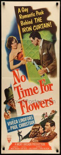 1z302 NO TIME FOR FLOWERS insert '53 sexy Communist Viveca Lindfors, directed by Don Siegel!