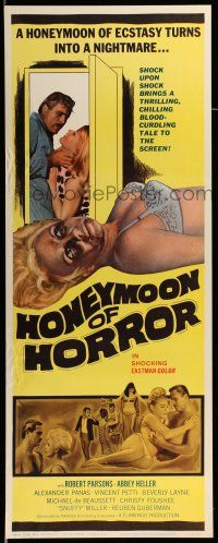 1z311 ORGY OF THE GOLDEN NUDES insert '64 sexy image, Honeymoon of Horror!