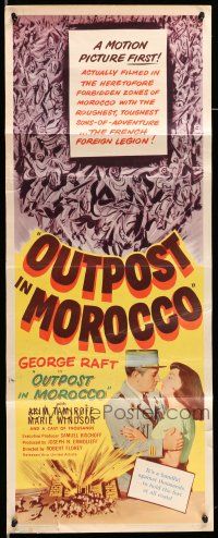1z314 OUTPOST IN MOROCCO insert '49 George Raft, Marie Windsor, a handful against thousands!