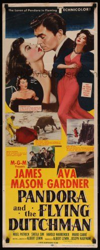 1z316 PANDORA & THE FLYING DUTCHMAN insert '51 great images of James Mason & sexy Ava Gardner!
